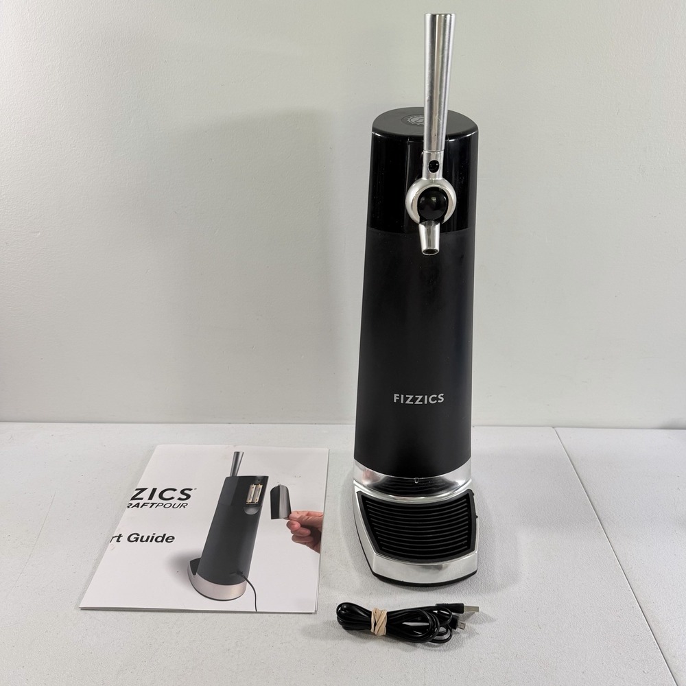 Fizzics FZ403 DraftPour Beer Dispenser Black W/ Quick Start Guide & Power Cord